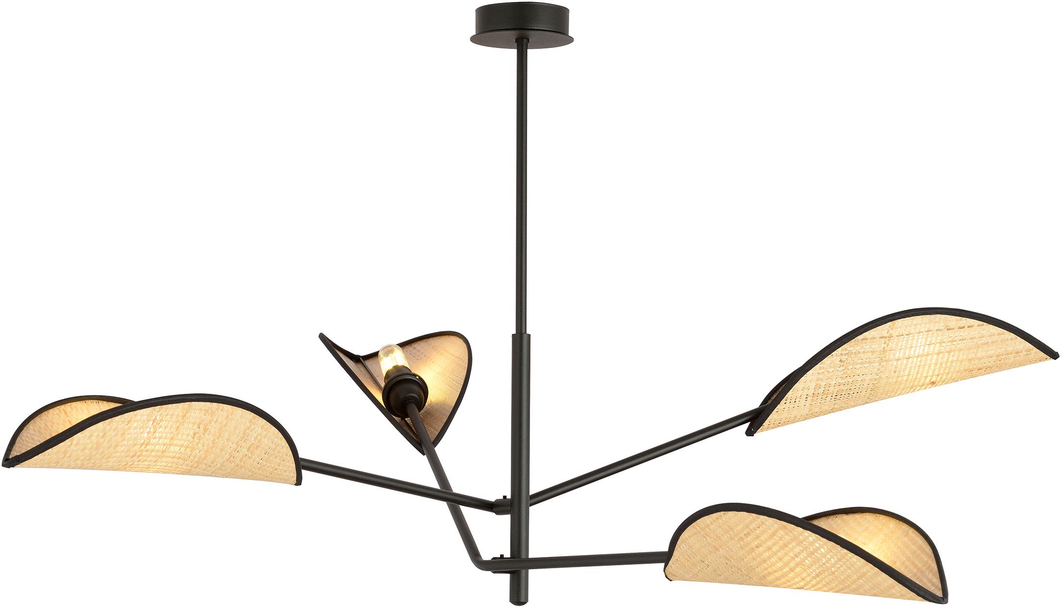 Emibig Vene Deckenlampe 4x10 W schwarz-beige 1160/4