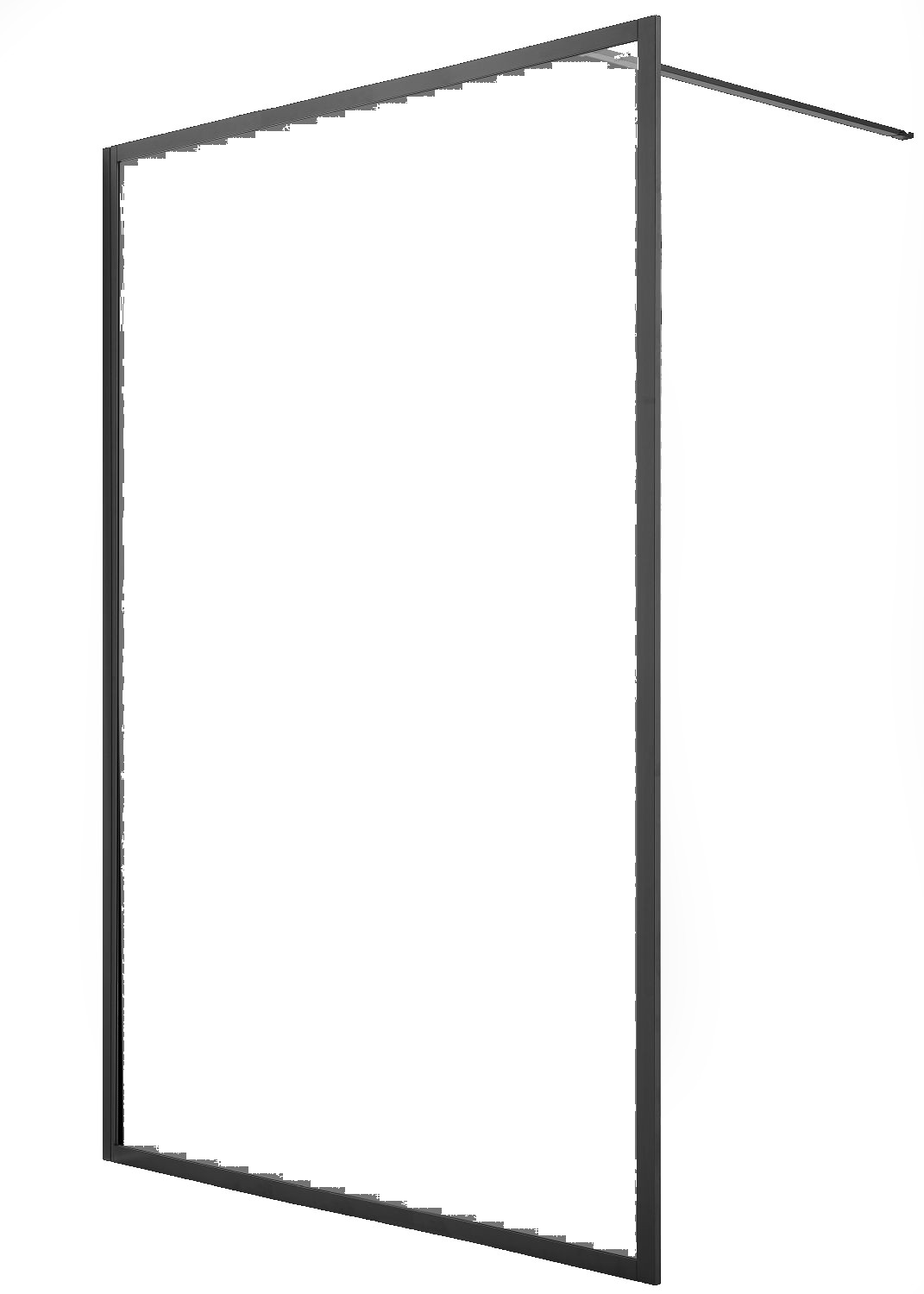 Sealskin Contour begehbare duschwand 140 cm graphit Matte/durchsichtiges Glas CDA31386145100