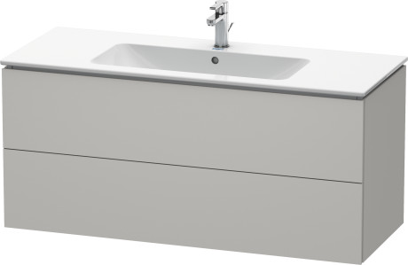 Duravit L-Cube Badschrank 122x48.1x55 cm Unterschrank hängend grau LC624300707