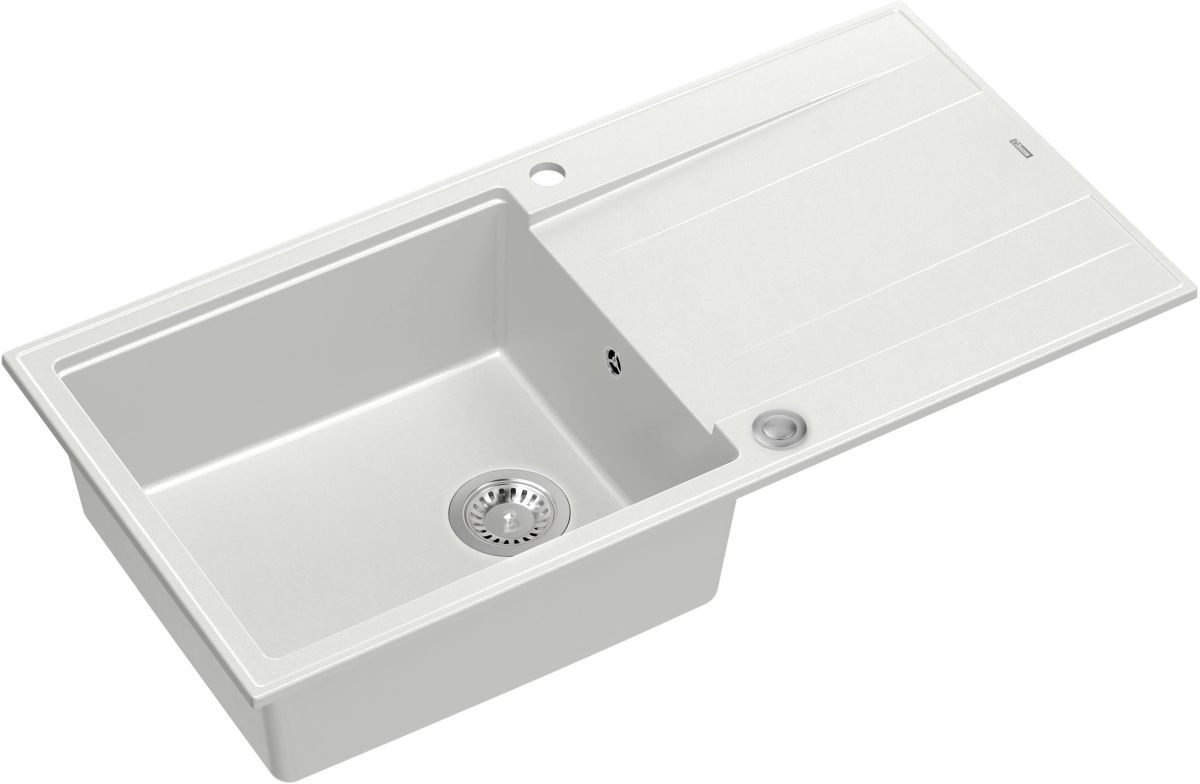 Quadron Evan GraniteQ-Spüle 100x50 cm weiß HCQE10050U1_BS_P2O