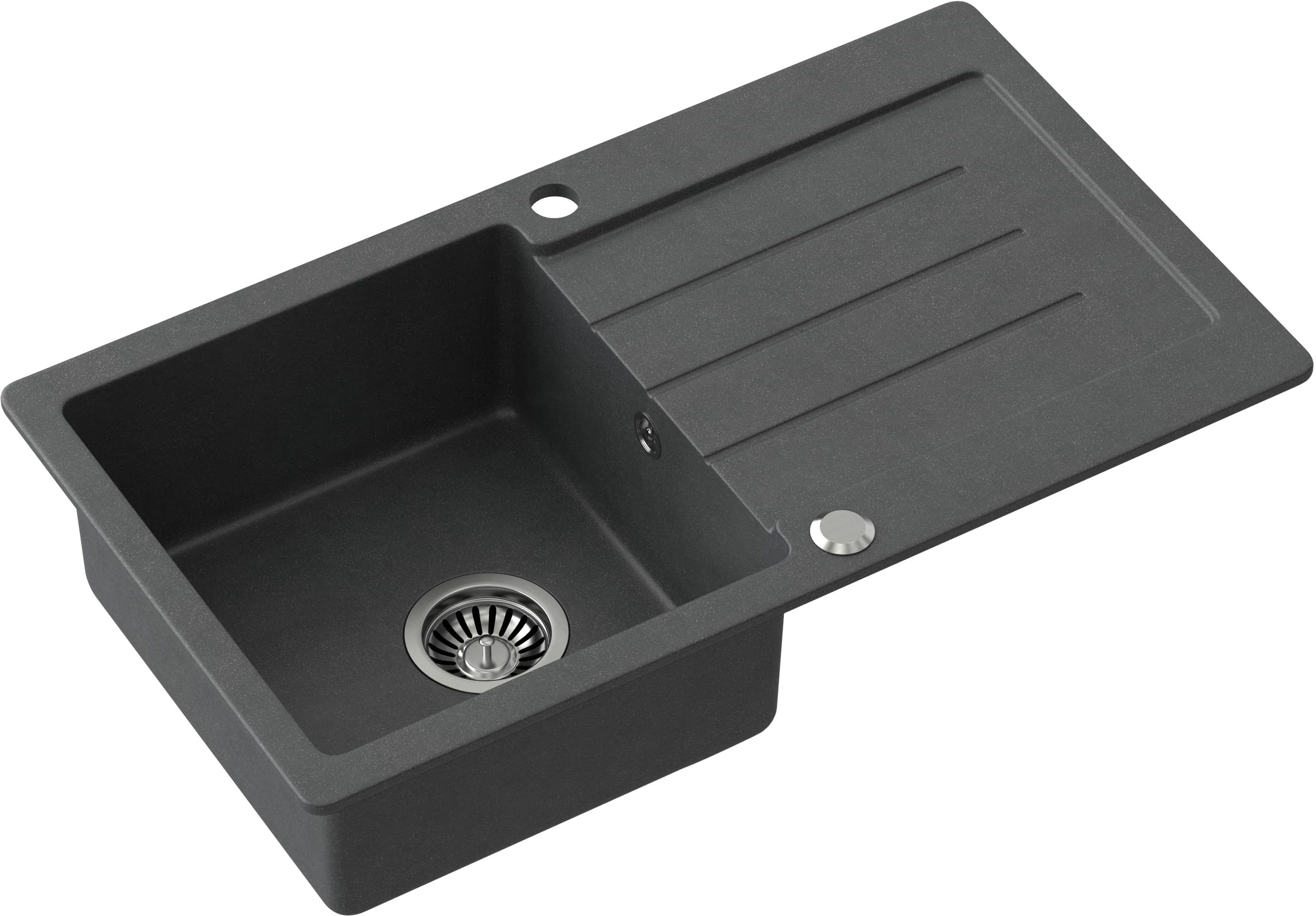 Quadron Johnny GraniteQ-Spüle 77x44 cm schwarz HCQJ7744CZK