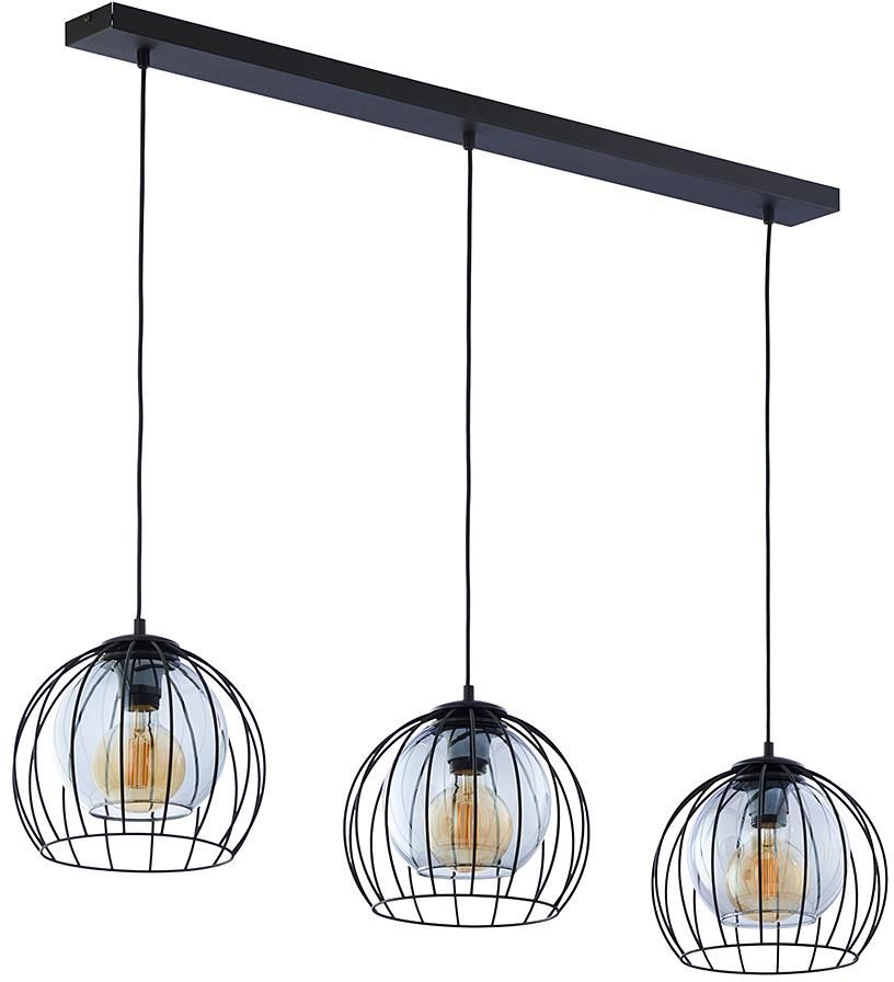 TK Lighting Universo Pendelleuchte 3x15 W schwarz-graphit 4483