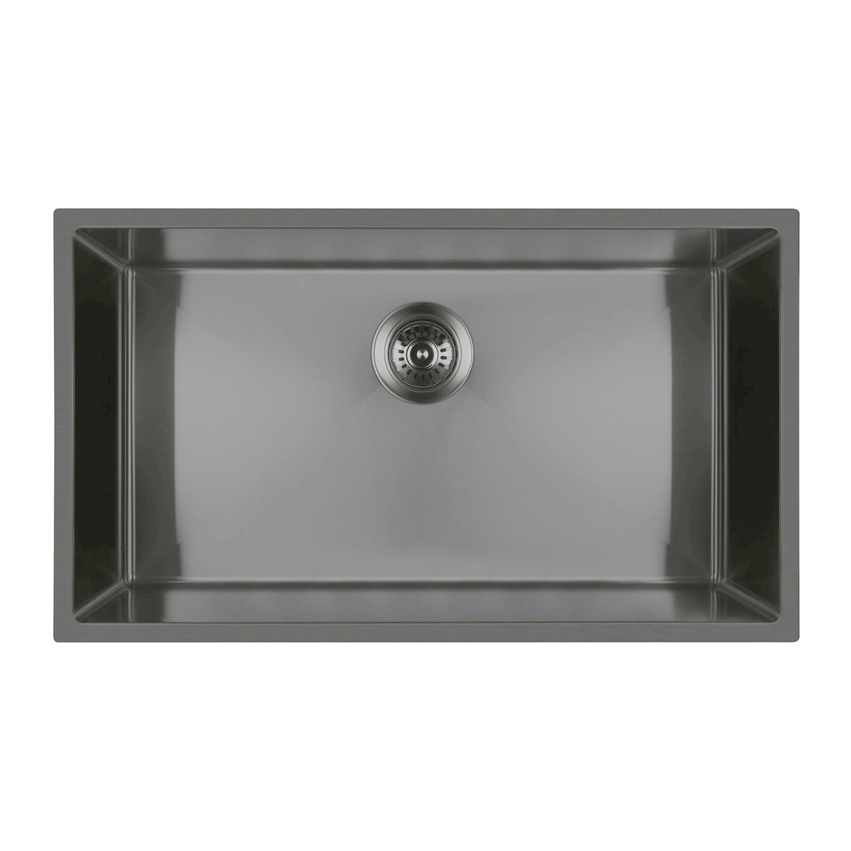 Oltens Stalvask Edelstahlspüle 76x44 cm schwarz 71102300