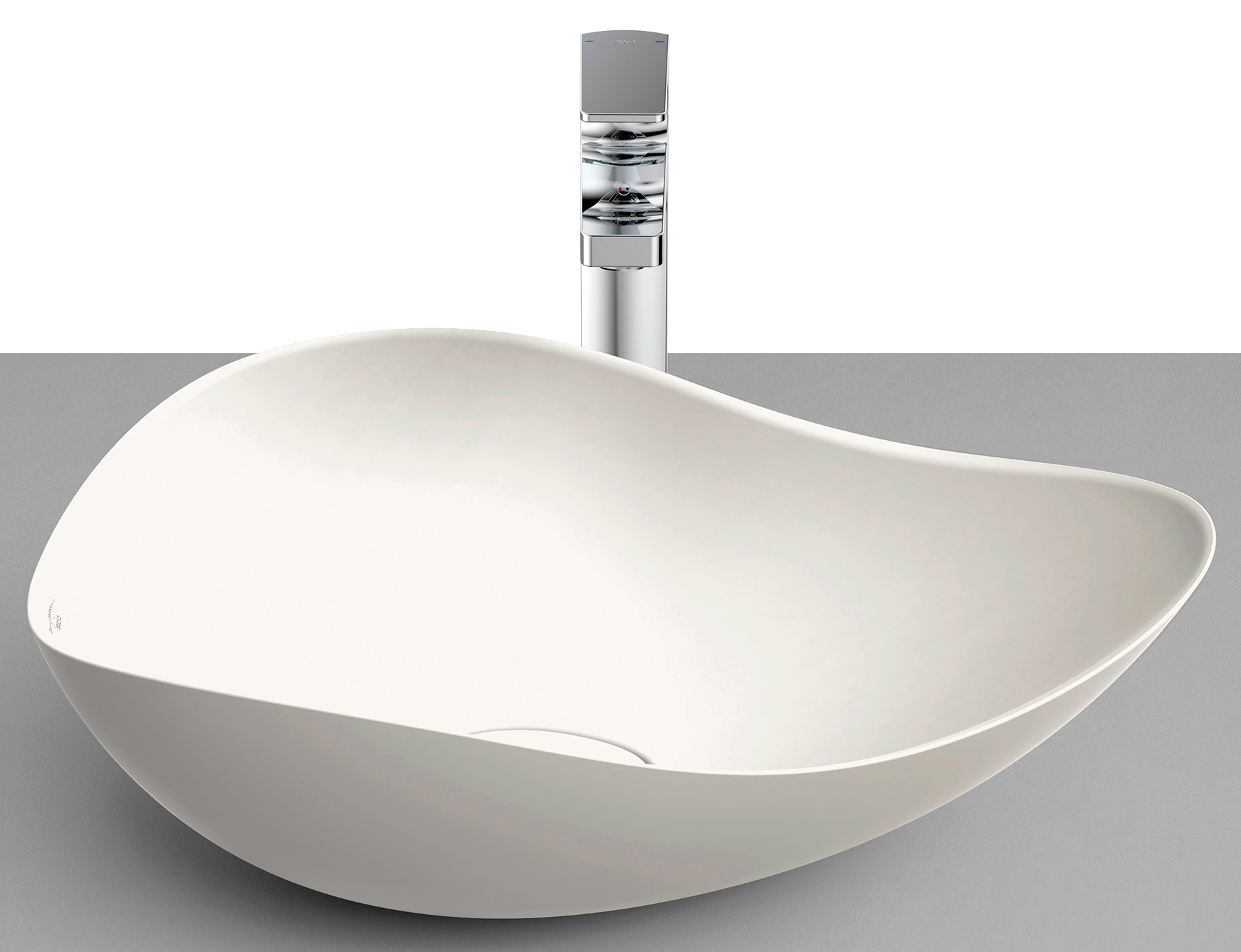 Roca Ohtake Waschbecken 54x37.5 cm Aufsatzwaschbecken matte A327A13650