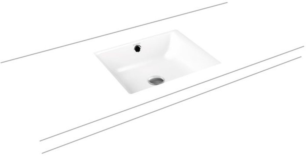 Kaldewei Puro Waschbecken 46x38.5 cm rechteckig Unterbauwaschbecken weiß matte 900906003711