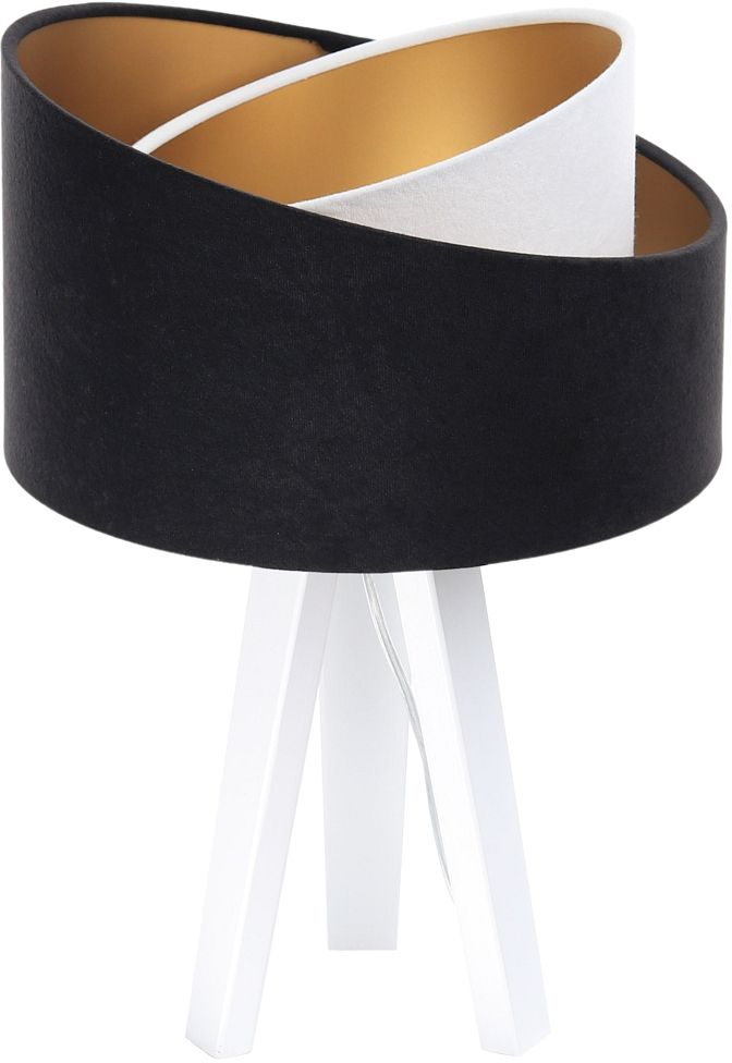 BPS Koncept Galaxy Tischlampe 1x60 W weiß-schwarz-gold 060S-025W