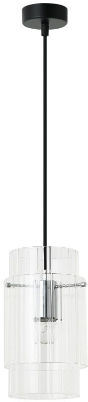 Light Prestige Savona pendelleuchte 1x40 W transparent-silber LP-707/1P