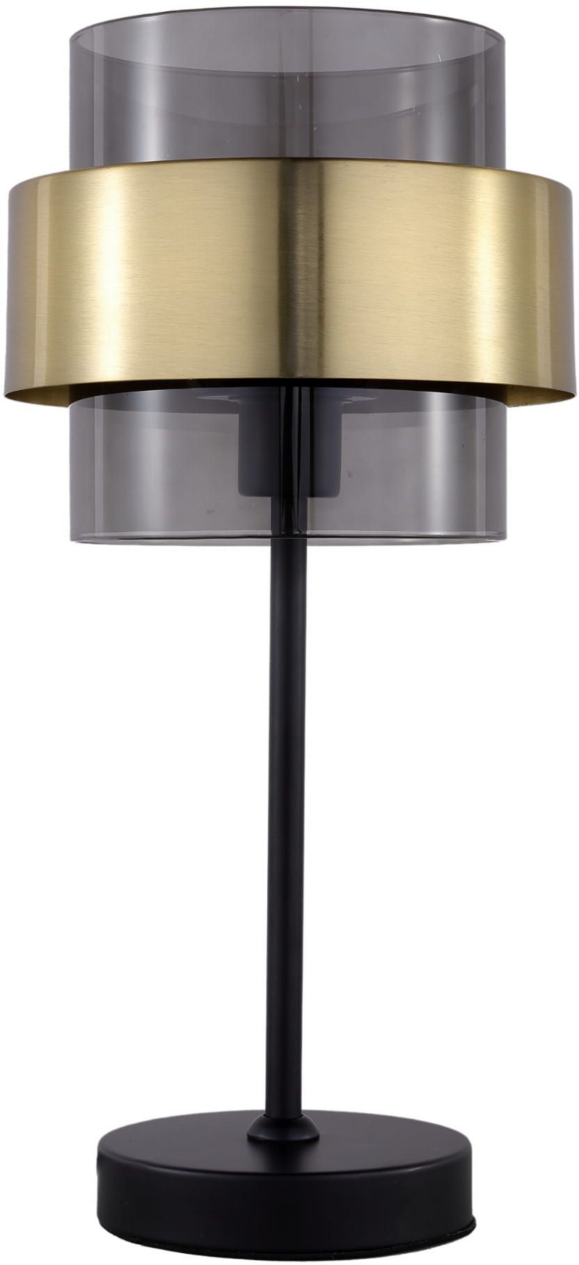 Light Prestige Miele tischlampe 1x40 W schwarz-verraucht-gold LP-866/1TBK