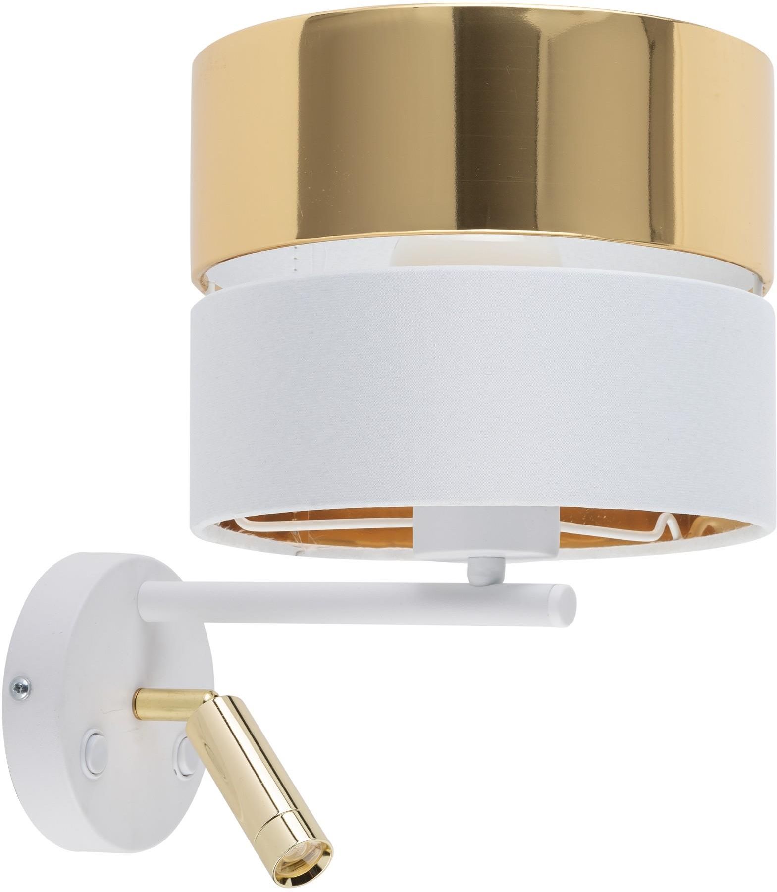 TK Lighting Hilton Wandleuchte 2x W weiß-gold 5361