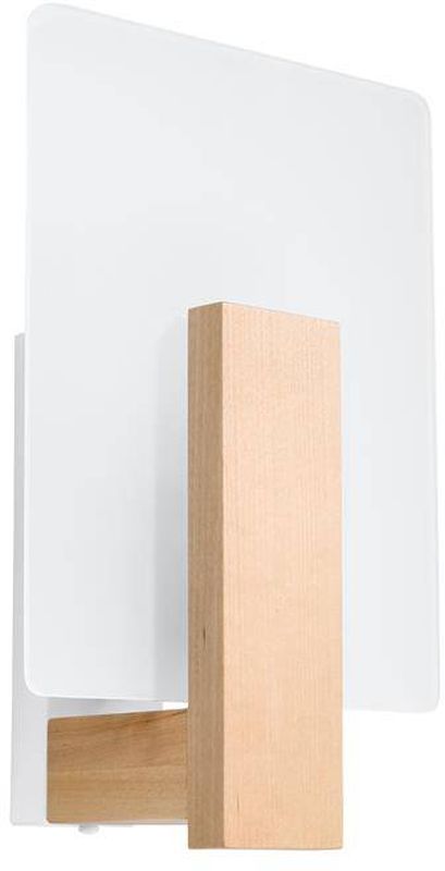Sollux Lighting Lappo Wandleuchte 1x40 W weiß-holz SL.1094