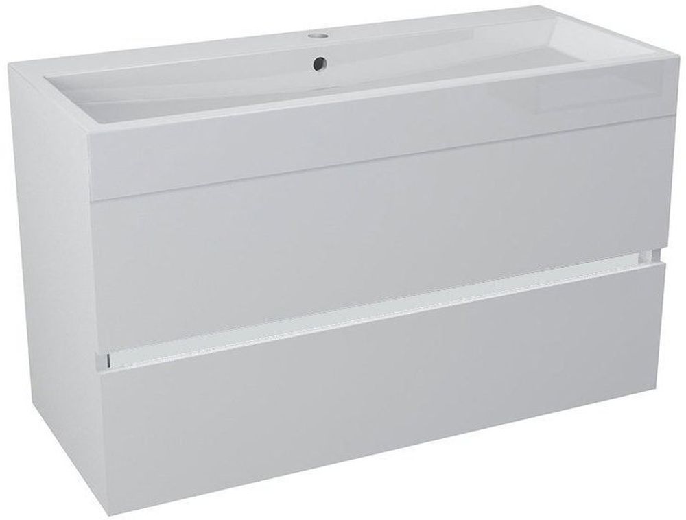 Sapho Largo Badschrank 99x41x50 cm Unterschrank hängend weiß LA101