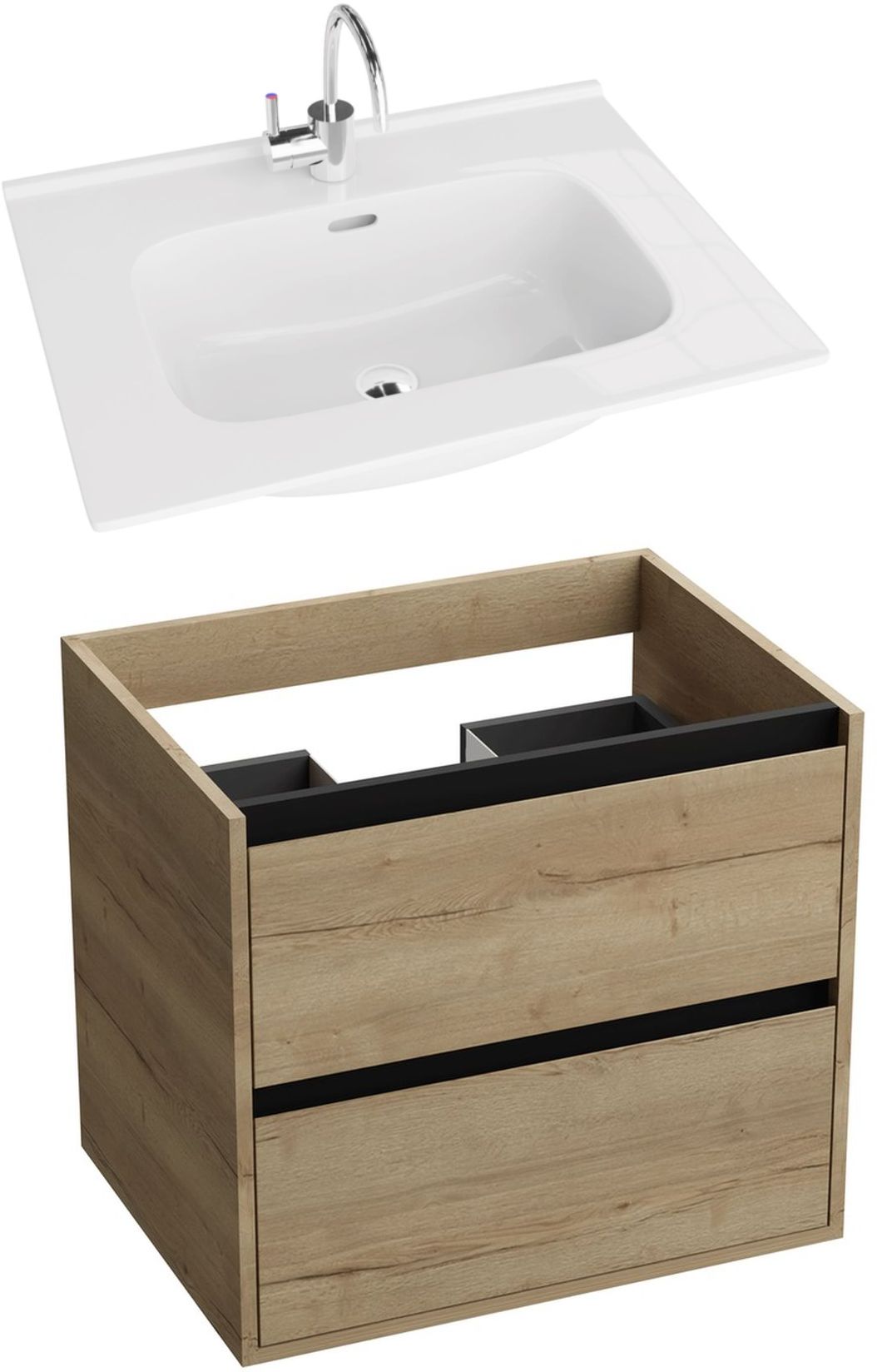 Set Badschrank LaVita Minnesota 5900378324386, Waschbecken LaVita Minnesota 5908211416182