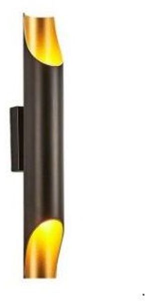 Abigali Straight Wandleuchte 2x40 W schwarz-gold KGDE14