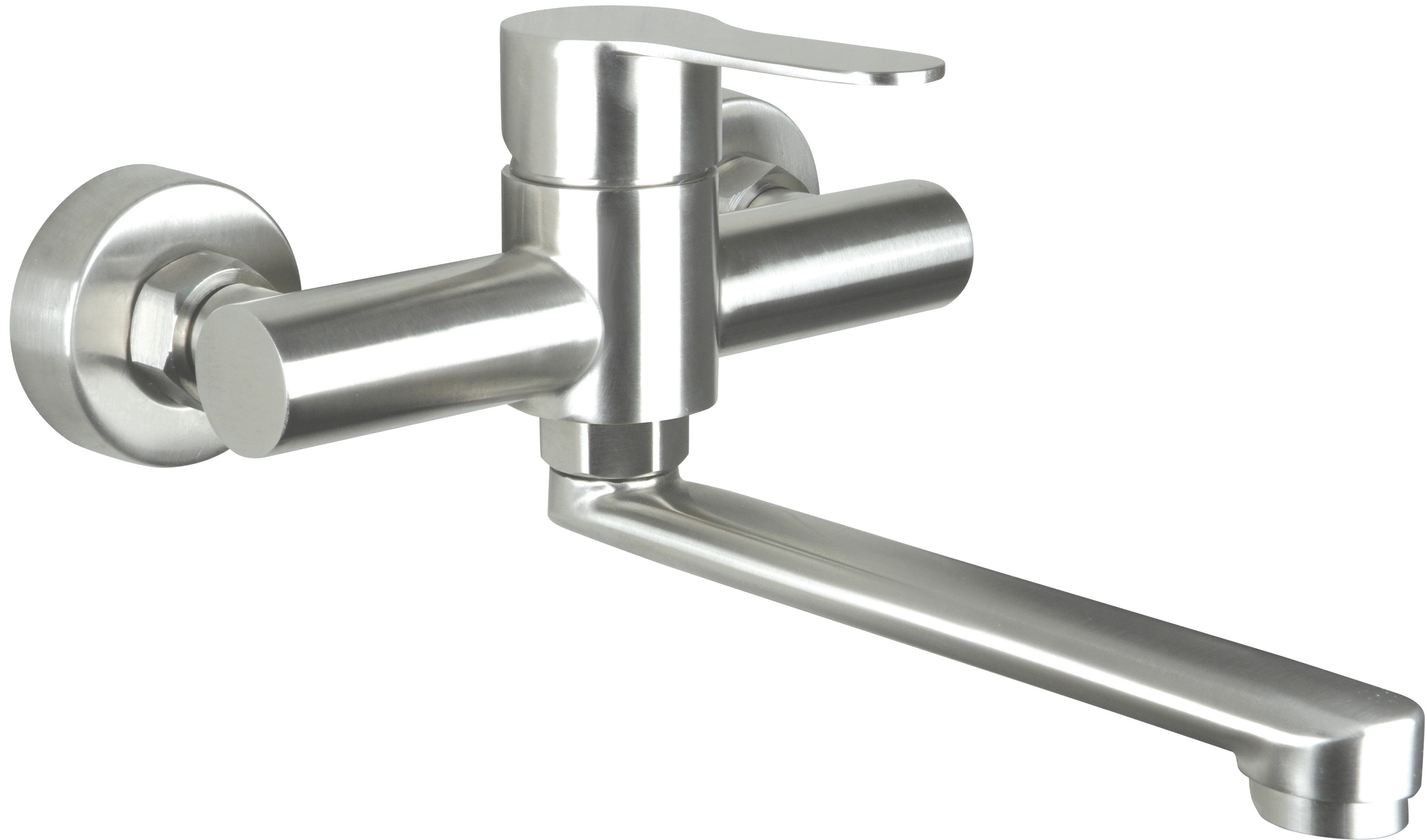 Deante Neo Lupo Waschtischarmatur Wandmontage stahl BLU_F50M