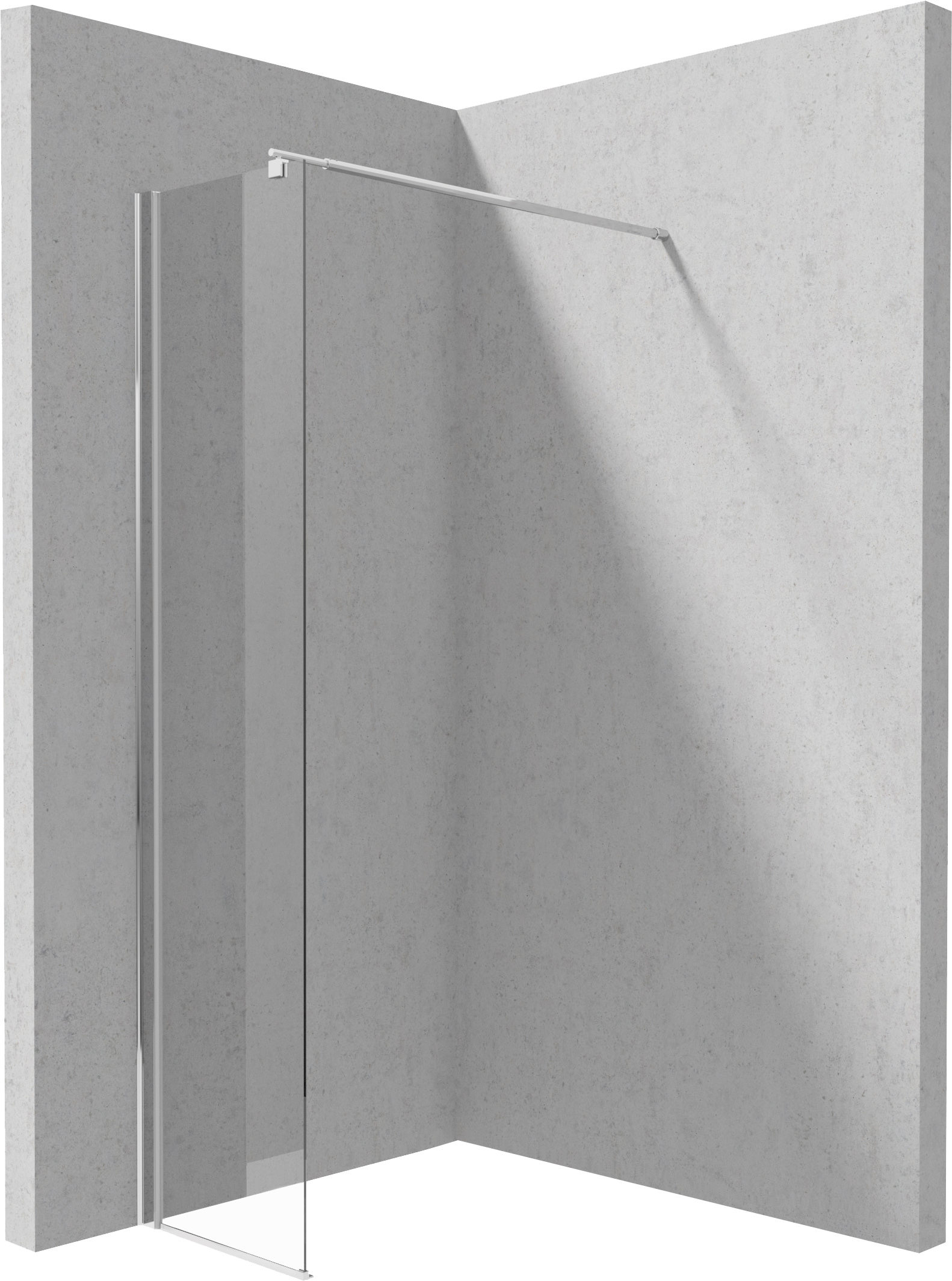 Deante Kerria Plus Walk-In Duschwand 40 cm chrom Glanz/durchsichtiges Glas KTS_084P