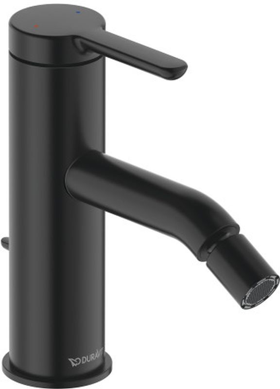 Duravit C.1 Bidetarmatur stehend schwarz C12400001046