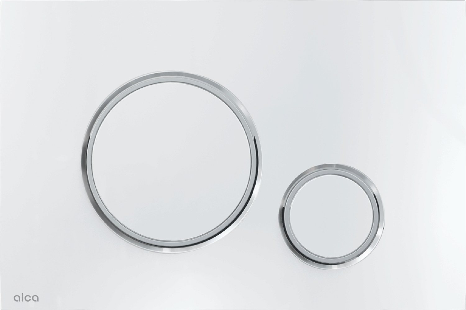 Alca Thin Betätigungsplatte für Toilette glänzender Chrom M771