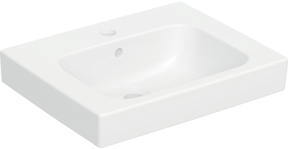 Geberit Modo Waschbecken 50x40 cm rechteckig Möbel weiß glanz 502.831.00.1