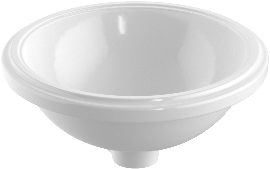 Geberit Variform Waschbecken 33x33 cm rund Unterbauwaschbecken weiß glanz 500.747.01.2