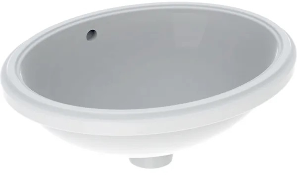 Geberit Variform Waschbecken 42x33 cm oval Unterbauwaschbecken weiß glanz 500.749.01.2