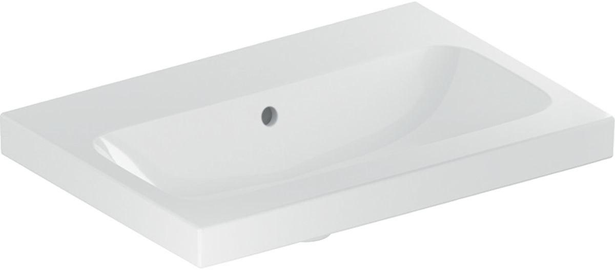 Geberit iCon Waschbecken 60x42 cm rechteckig Möbel weiß glanz 501.841.00.4