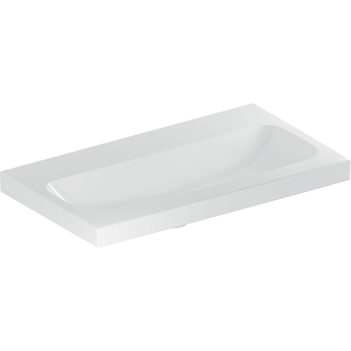 Geberit iCon Waschbecken 75x42 cm rechteckig Möbel-Aufsatzwaschbecken weiß glanz 501.842.00.8
