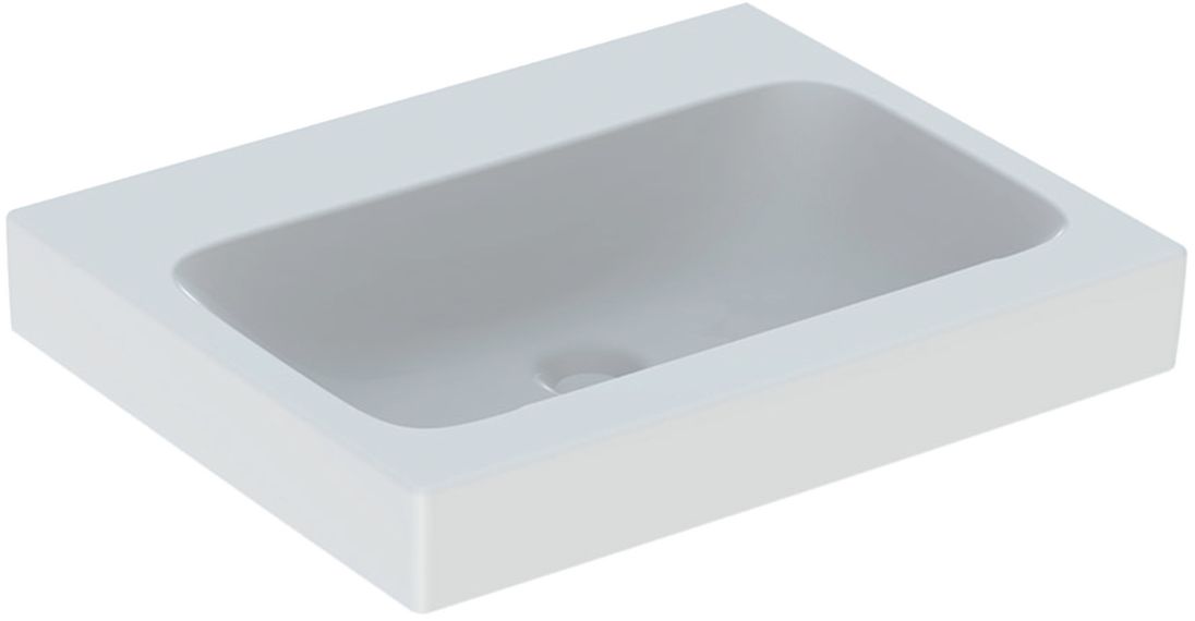 Geberit iCon Waschbecken 60x48.5 cm rechteckig Möbel weiß glanz 124061600