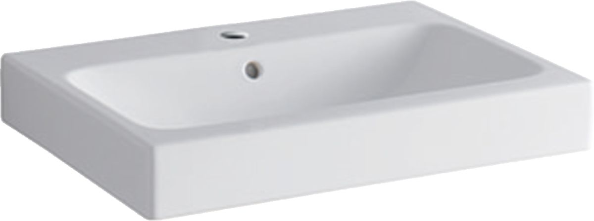 Geberit iCon Waschbecken 60x48 cm rechteckig Möbel weiß 124060600
