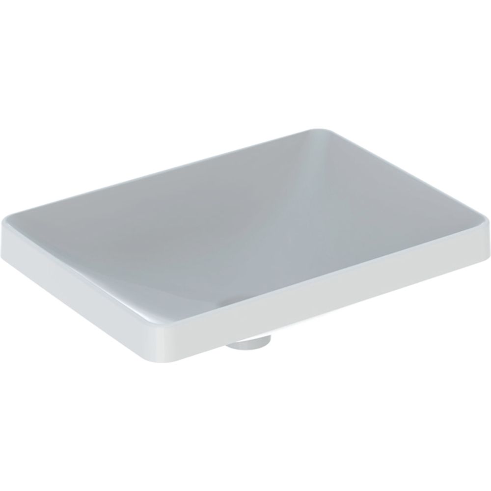 Geberit Variform Waschbecken 55x40 cm rechteckig Einbauwaschbecken weiß glanz 500.738.01.2