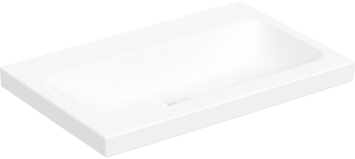 Geberit iCon Waschbecken 75x47 cm rechteckig Aufsatzwaschbecken weiß glanz 501.848.00.8