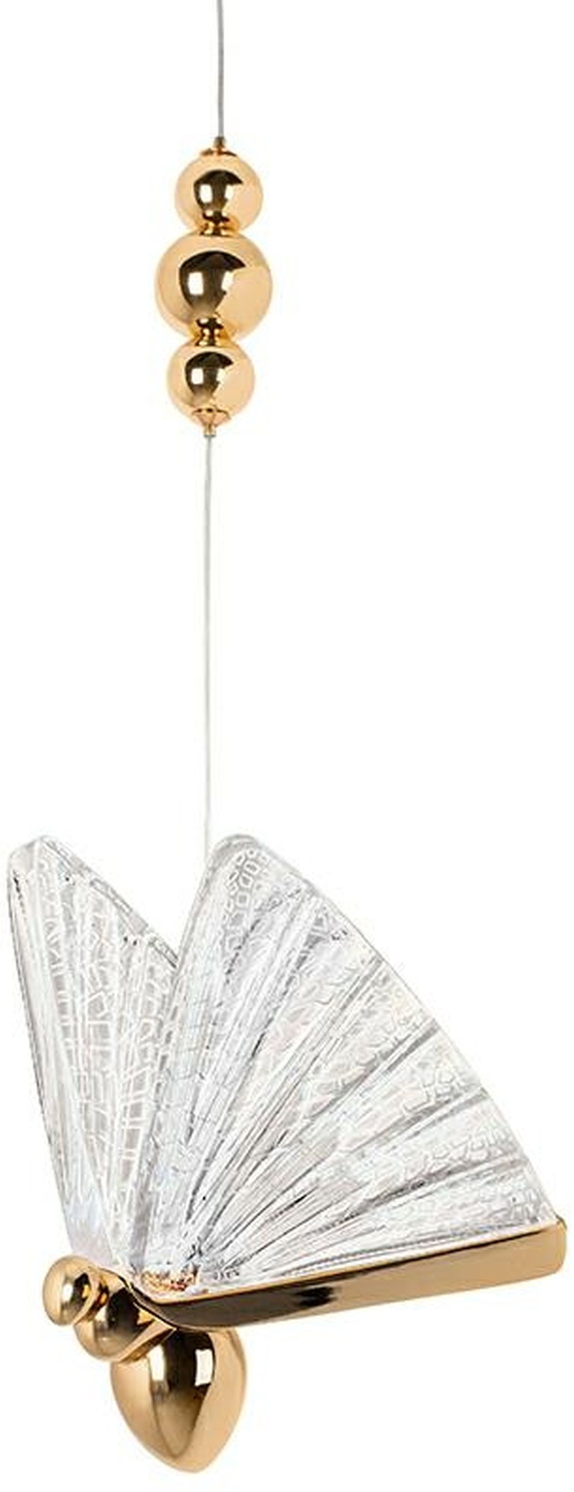 Moosee Butterfly Pendelleuchte 1x5 W transparent-gold MSE010100322