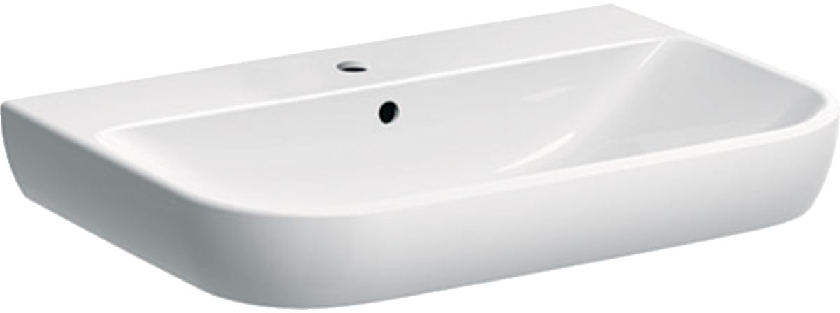 Geberit Smyle Waschbecken 70x48 cm rechteckig Klassisch weiß glanz 500.248.01.8