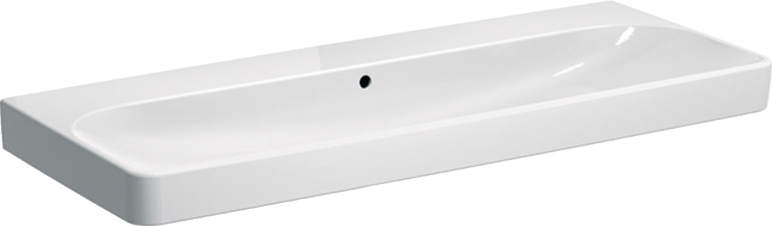 Geberit Smyle Square Waschbecken 90x48 cm rechteckig Klassisch-Möbel-Einbauwaschbecken weiß glanz 500.250.01.8