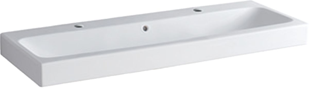 Geberit iCon Waschbecken 120x48 cm rechteckig Möbel weiß matte 124020600