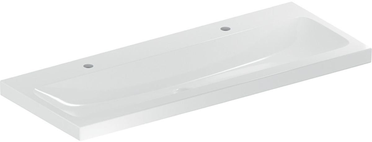 Geberit iCon Waschbecken 120x48 cm rechteckig Möbel weiß glanz 501.837.00.6