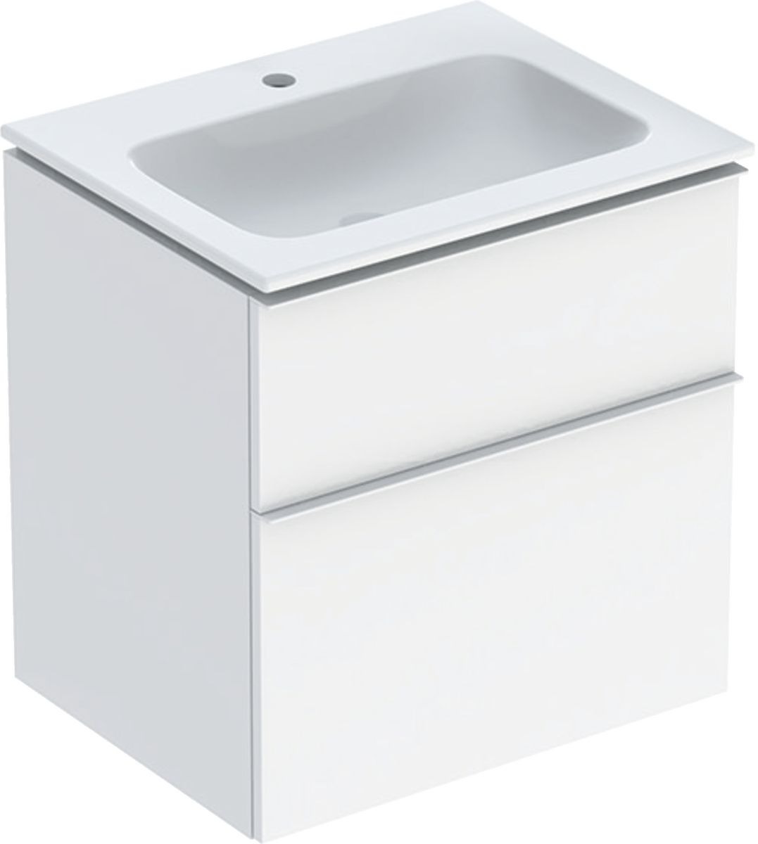Geberit iCon Waschtisch mit Unterschrank 60 cm weiß 502.331.01.1