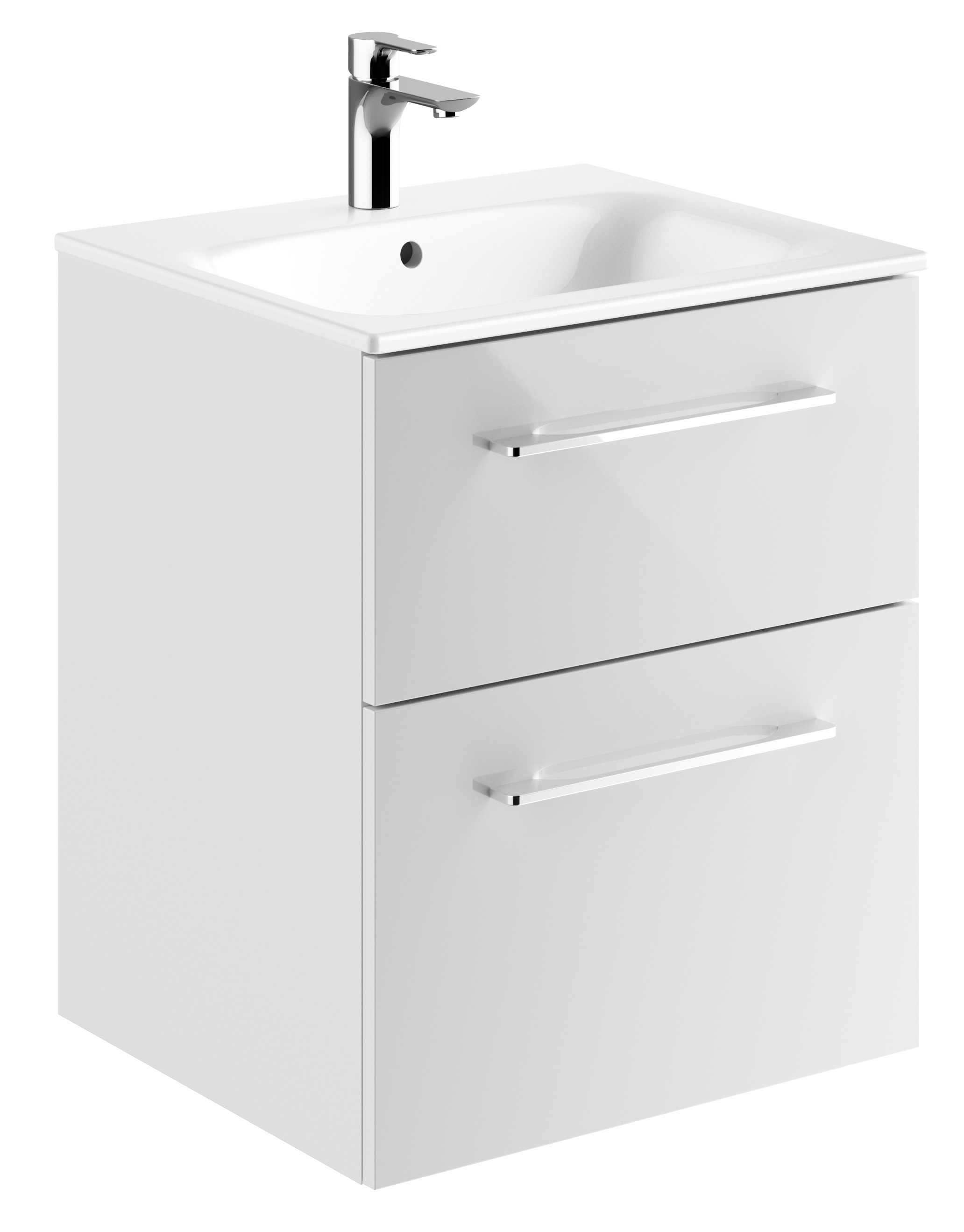 Geberit Selnova Square Waschtisch mit Unterschrank 55 cm weiß 501.232.00.1