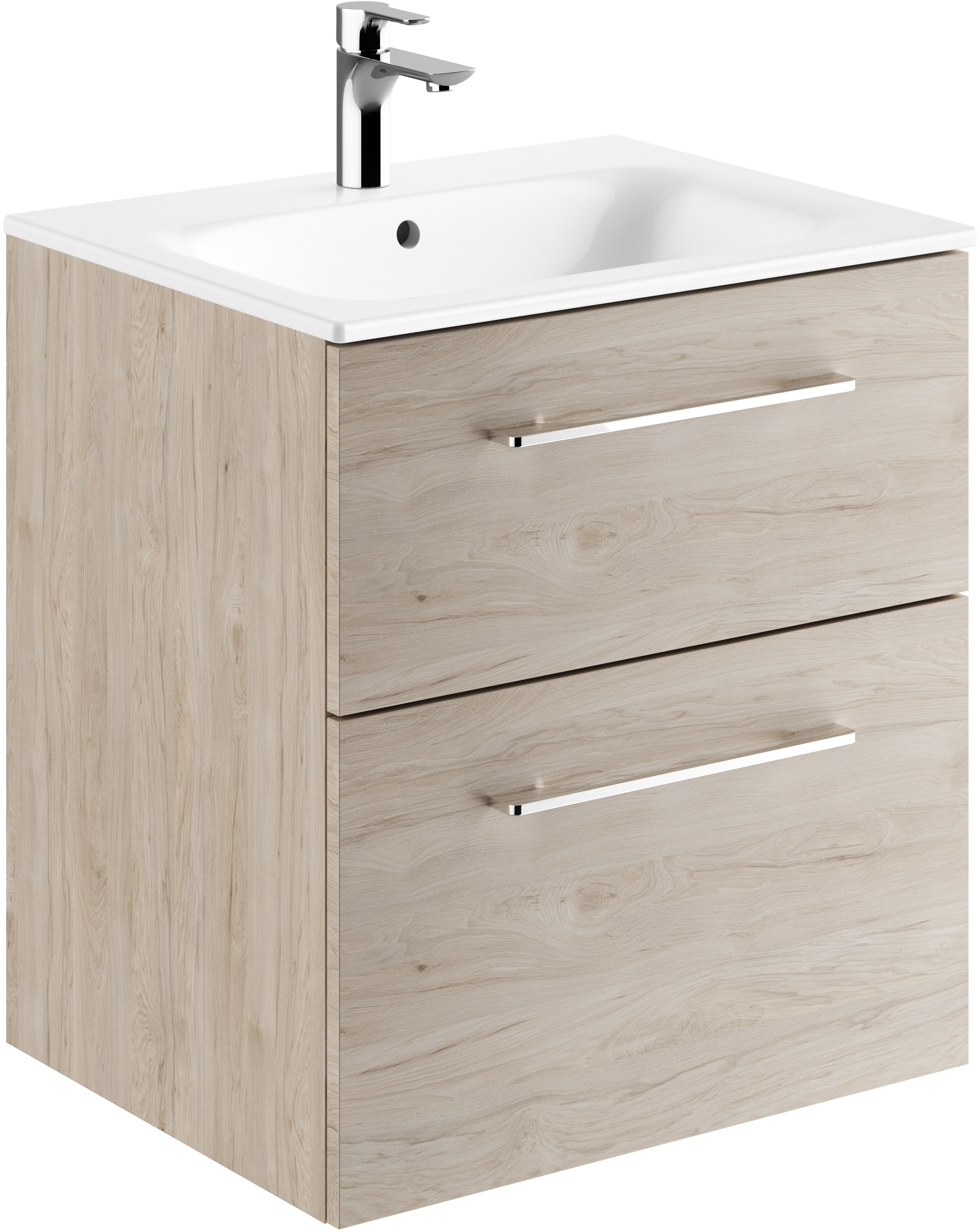 Geberit Selnova Square Waschtisch mit Unterschrank 60 cm nuss 501.239.00.1