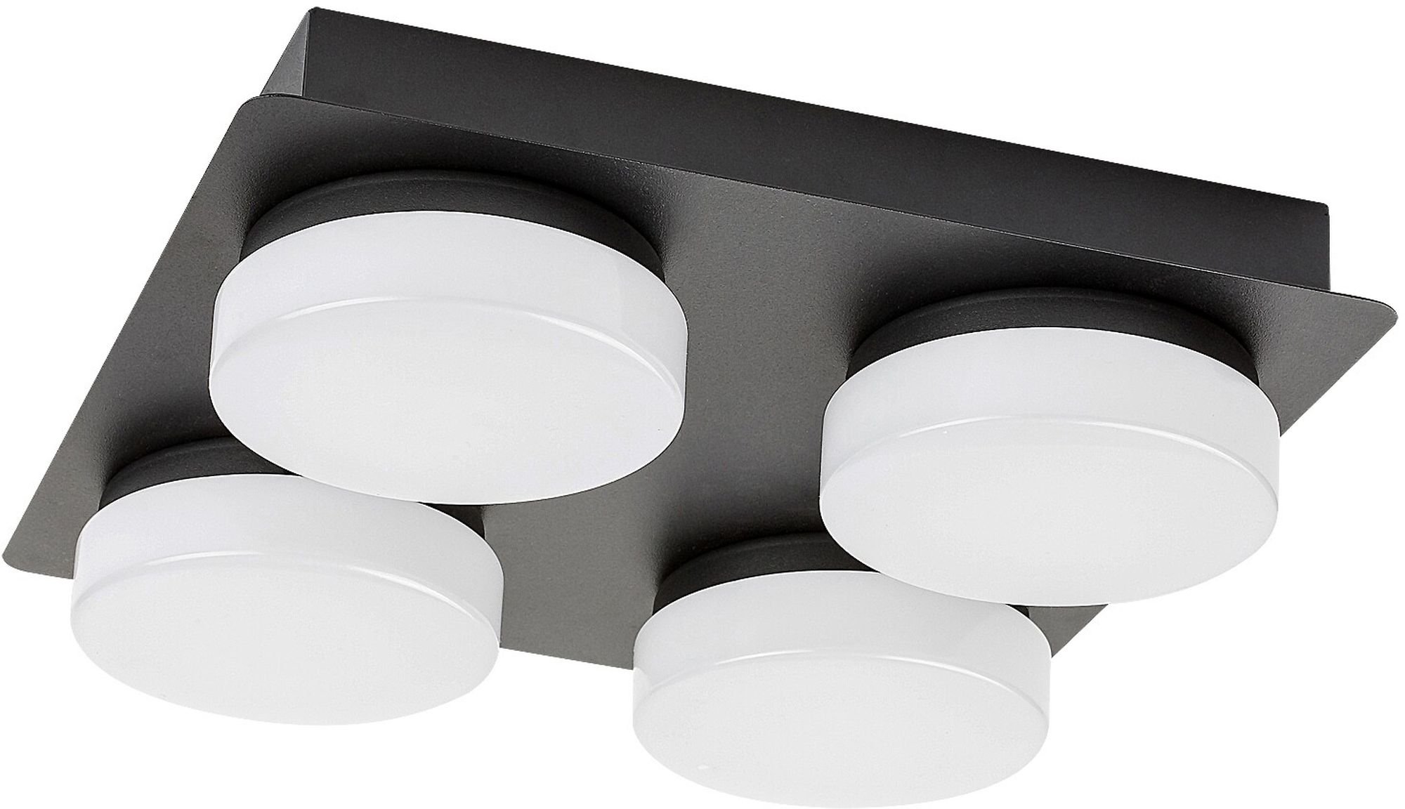 Rabalux Attichus Deckenlampe 4x21 W weiß-schwarz 75004