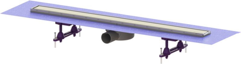 Kessel Linearis Compact Duschrinne 85 cm stahl 45600.64M