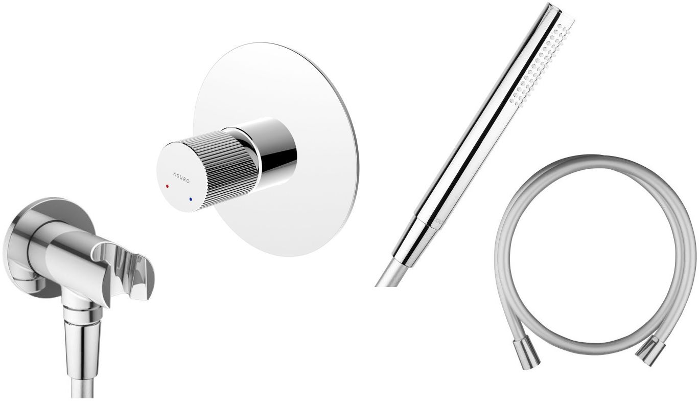 Set Duscharmatur Ksuro 02 12001010, Handbrause Oltens Ume 37102100, 39304100, 37200100