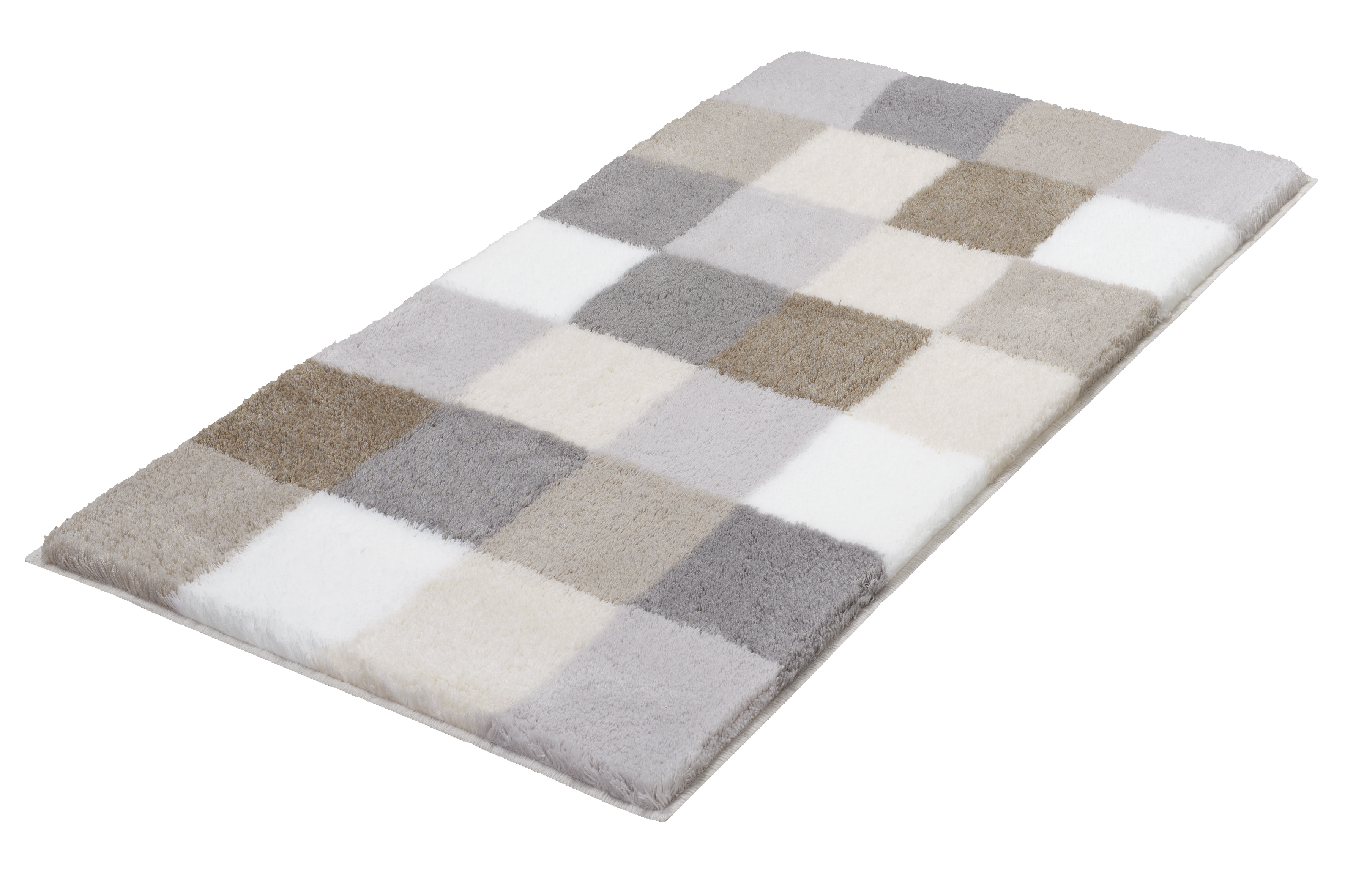 Kleine Wolke Caro Badteppich 105x60 cm rechteckig grau-beige 5426287382