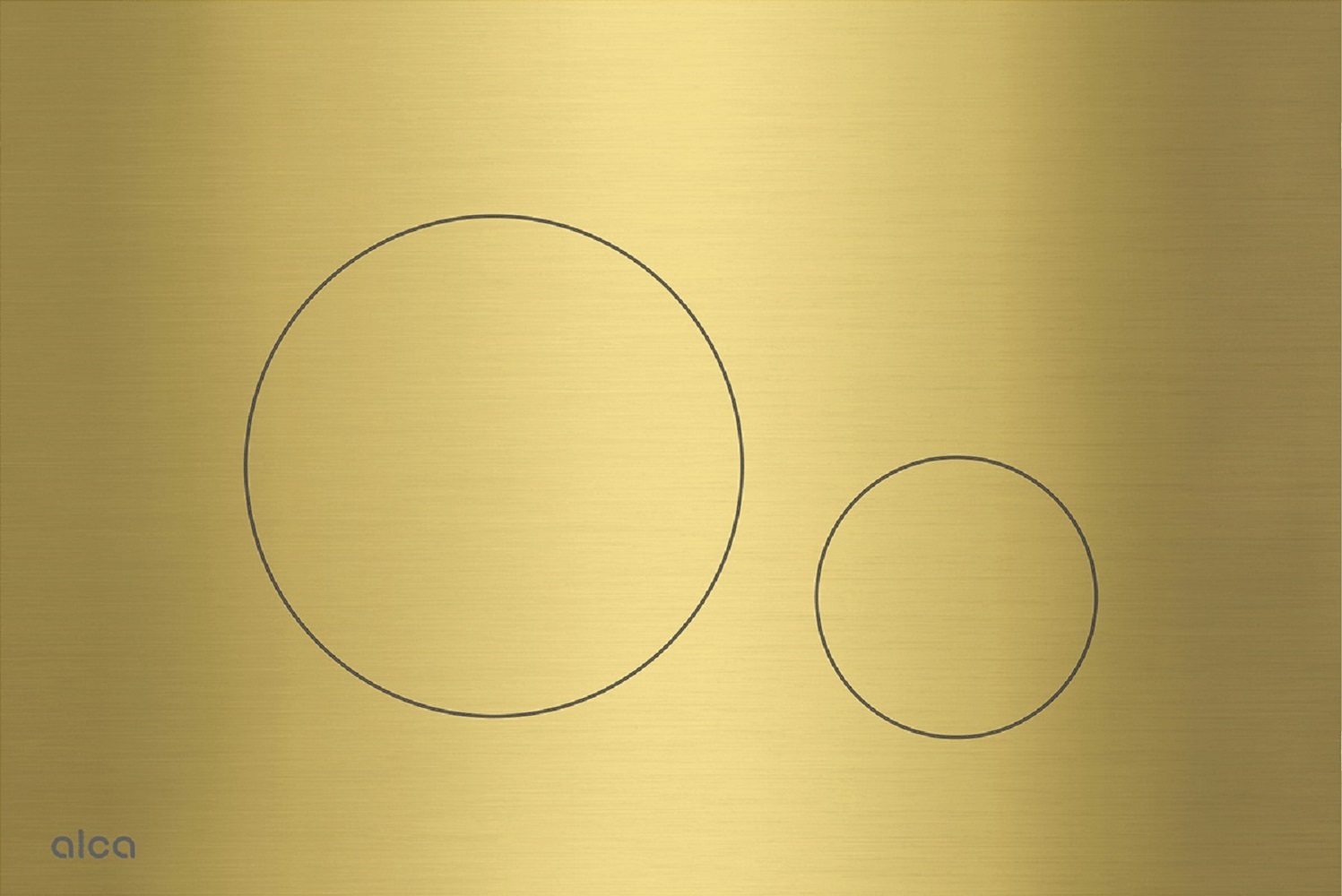 Alca Flat Betätigungsplatte für Toilette gold TURN-BRASS