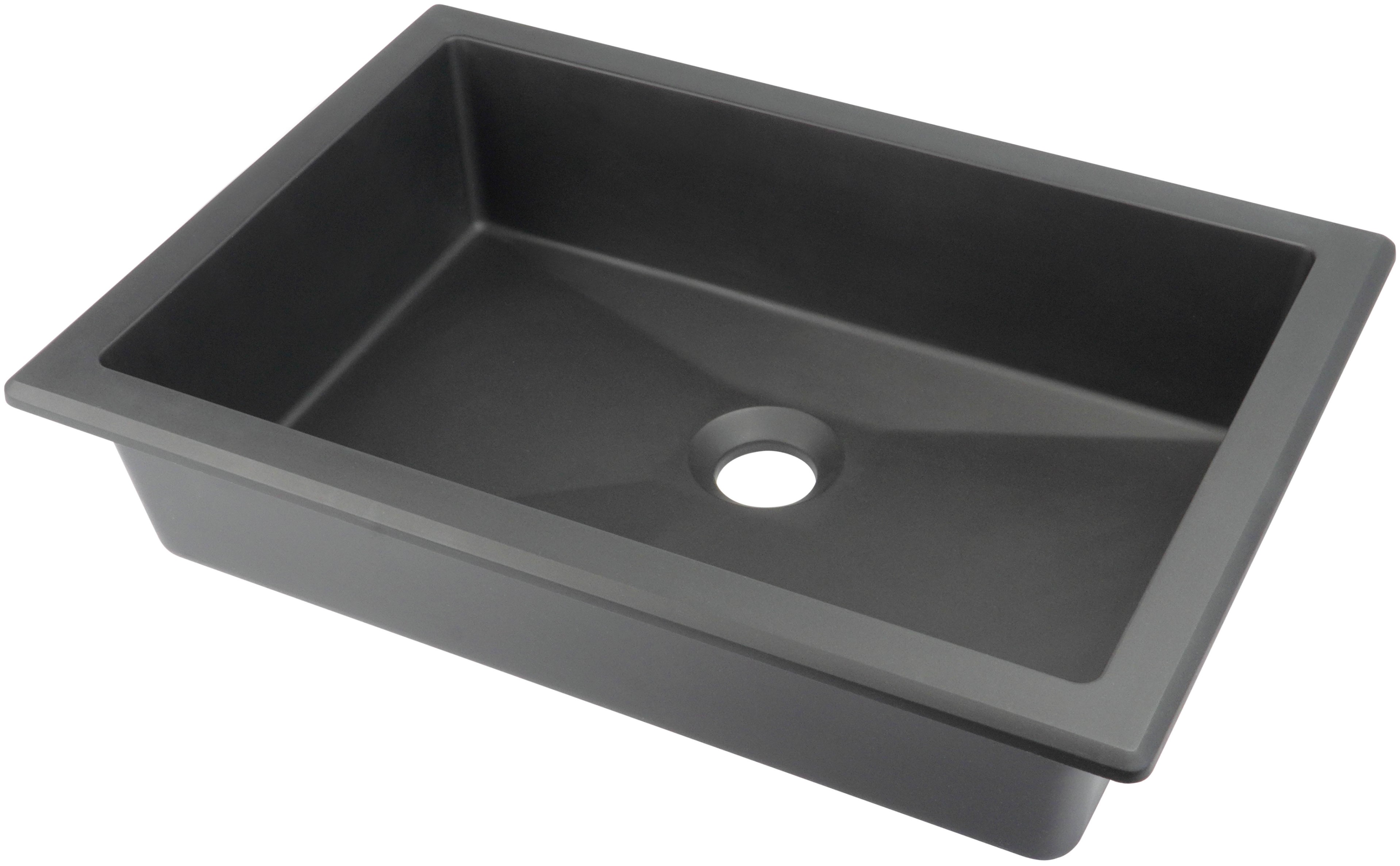 Deante Correo Waschbecken 50x35 cm rechteckig Einbauwaschbecken-Unterbauwaschbecken anthrazit matte CQR_TU5U