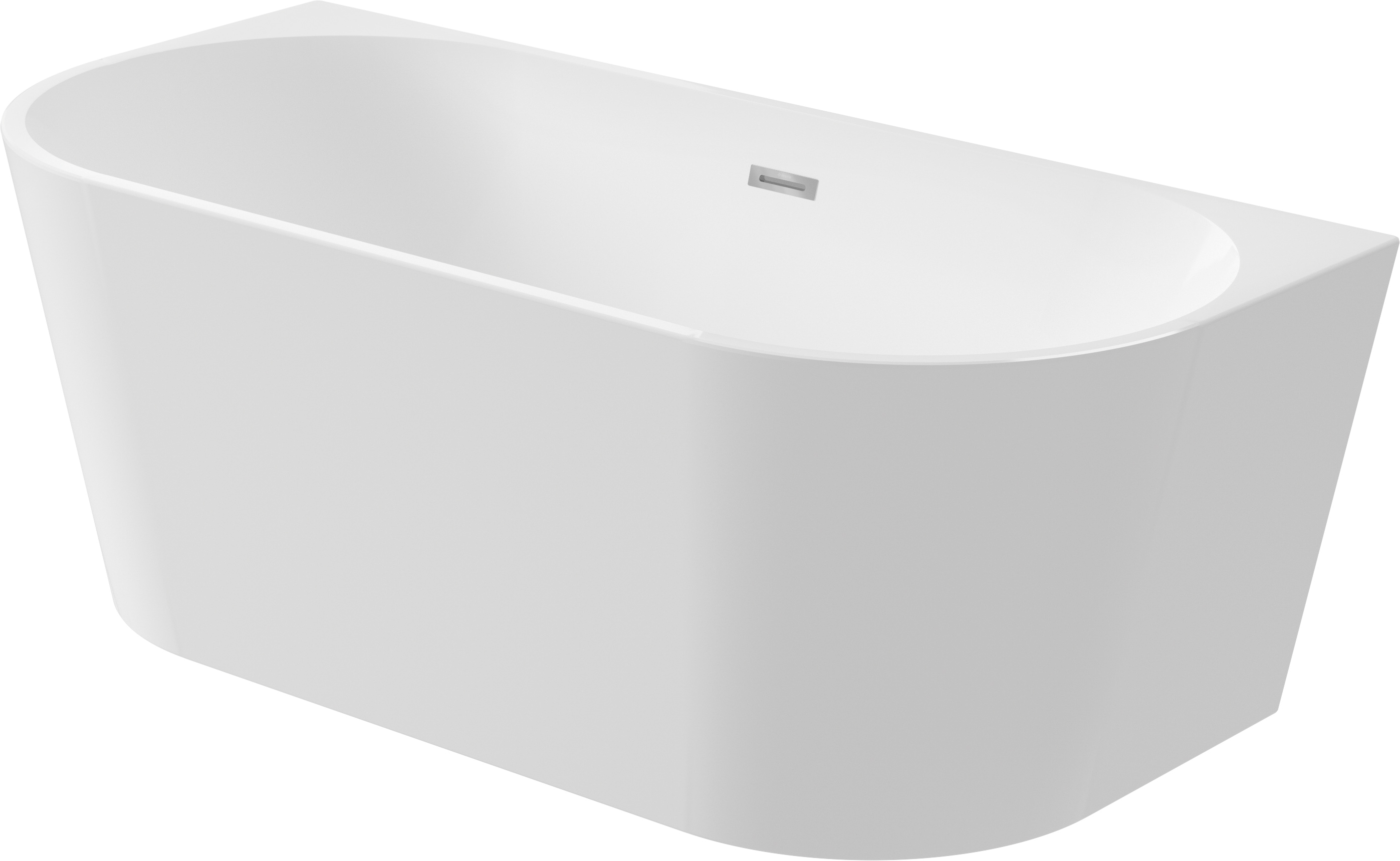 Deante Silia Vorwand-Badewanne 160x75 cm weiß KDS016W