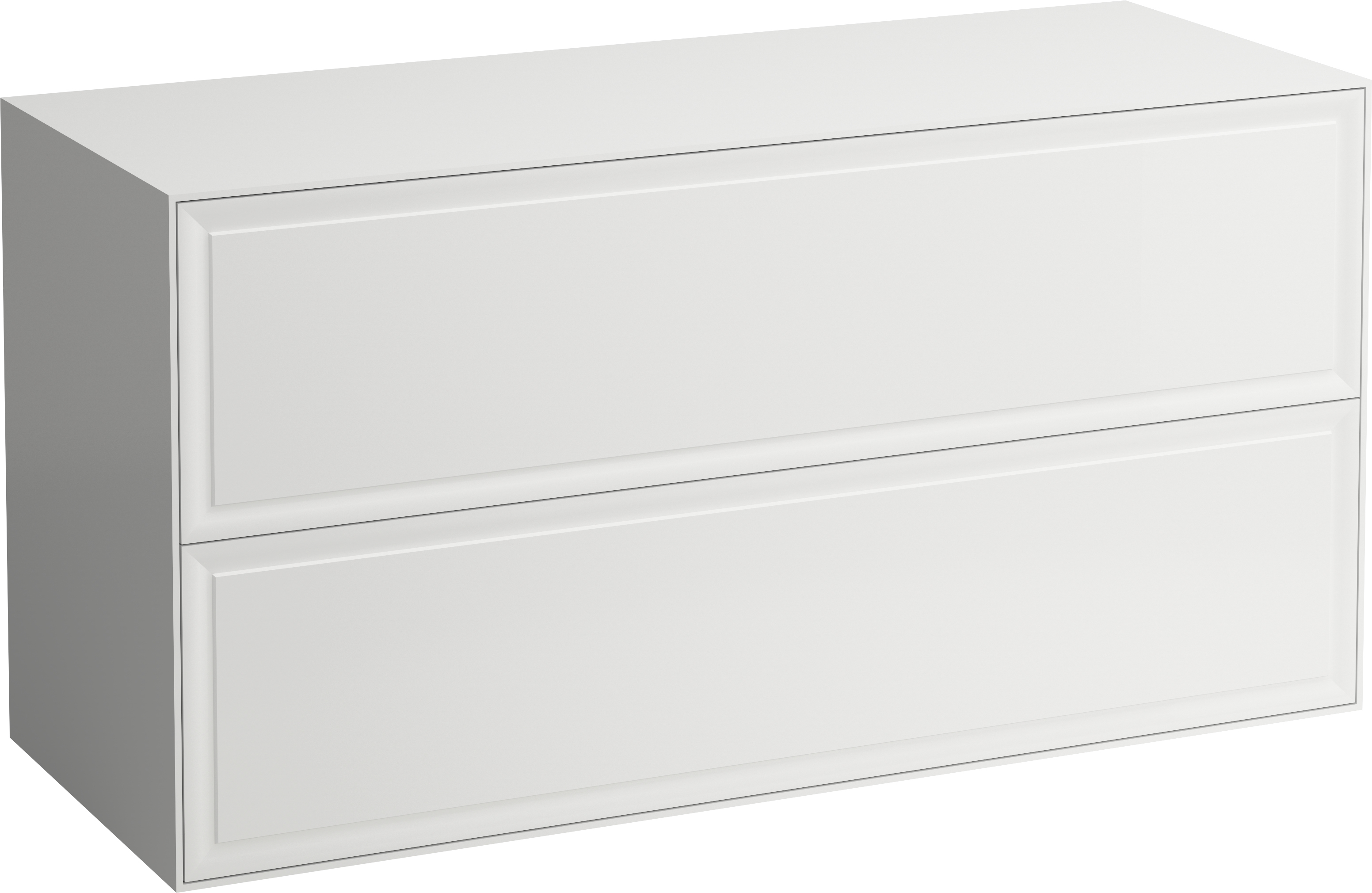 Laufen The New Classic Schrank mit Arbeitsplatte 117.5x45.5x60 cm Unterschrank hängend weiß-schwarz H4060260851701