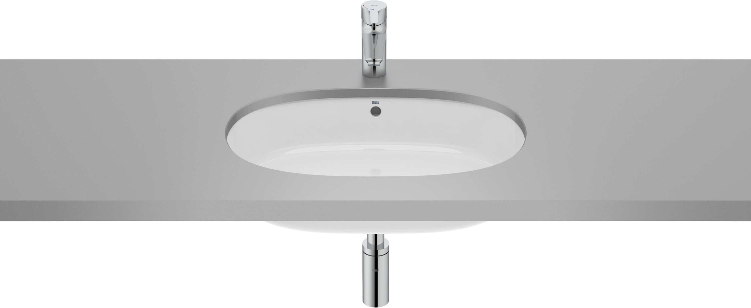 Roca Gap Waschbecken 55x35 cm oval Unterbauwaschbecken weiß glanz A3270YC000