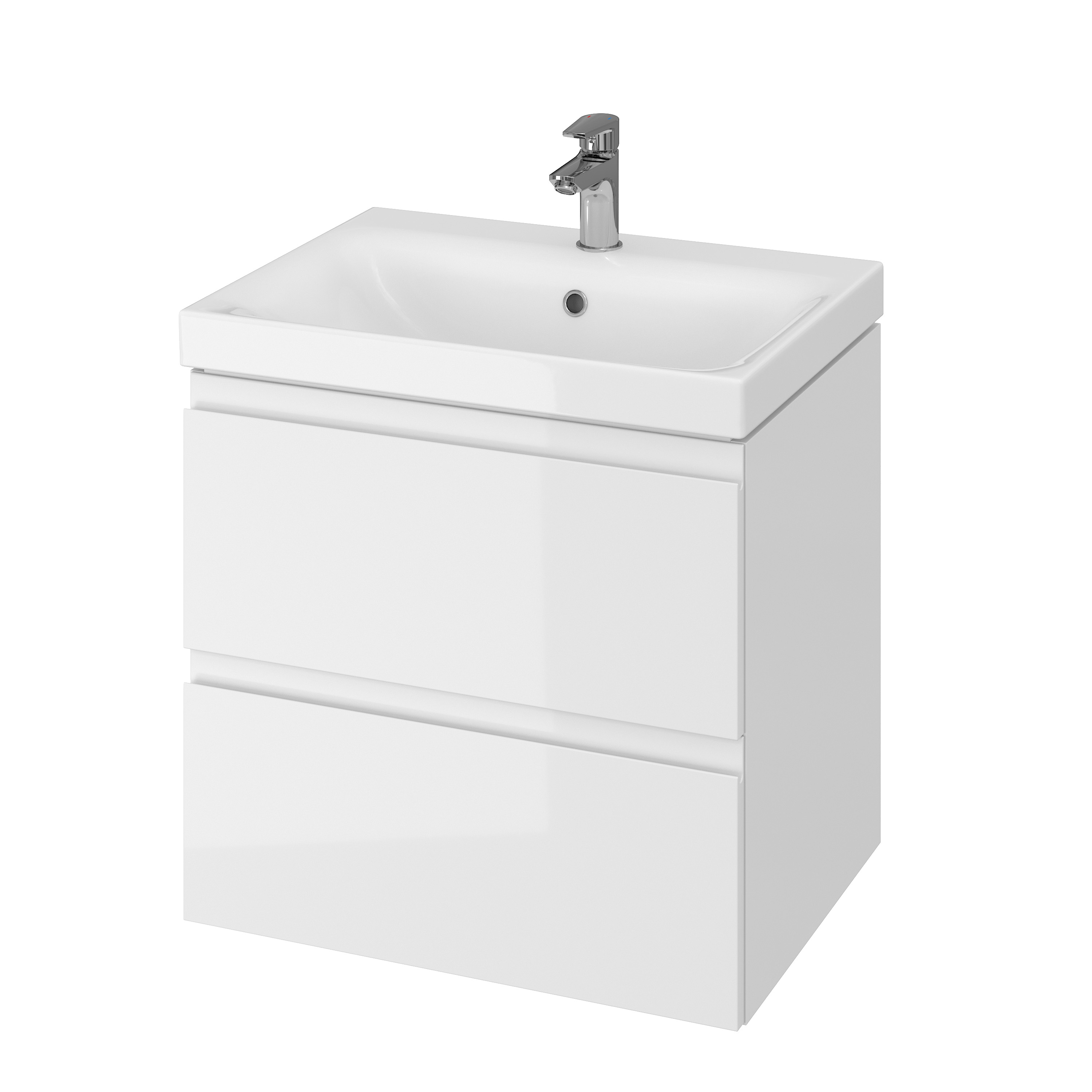 Cersanit Moduo Badschrank 49.4x39.7x62 cm Unterschrank hängend weiß S590-012-DSM