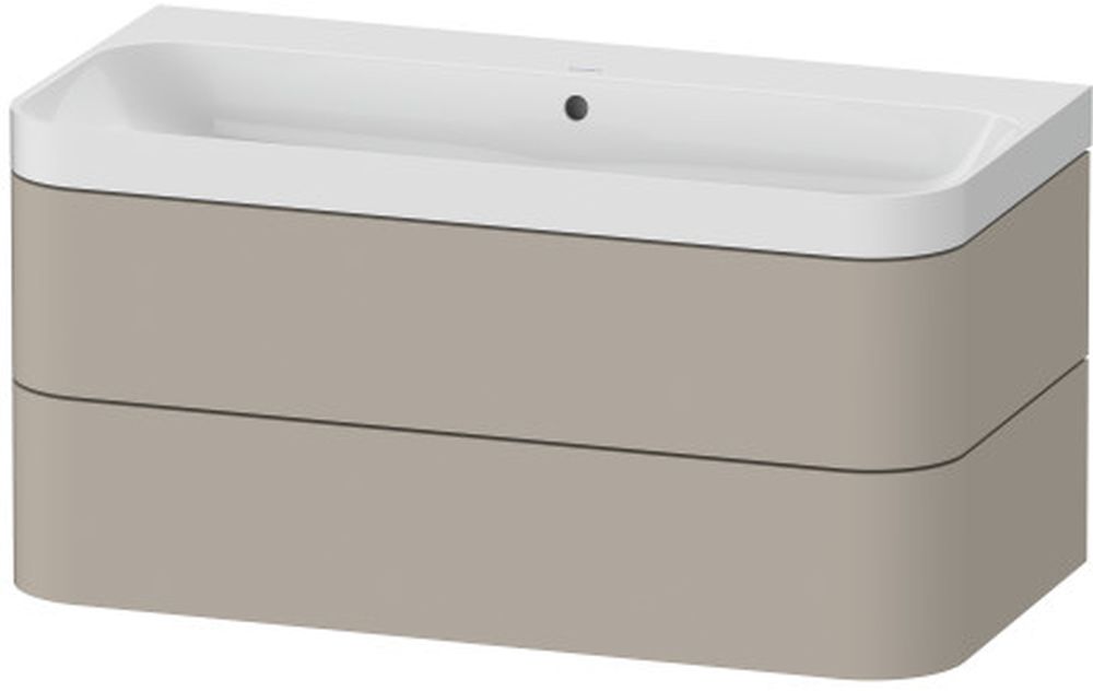Duravit Happy D.2 Waschtisch mit Unterschrank 97.5 cm grau HP4348N6060