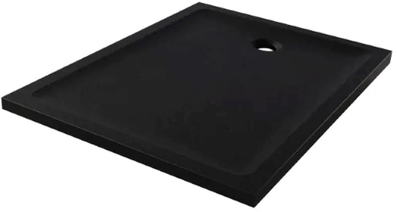 New Trendy Mild Stone Rechteckige Duschwanne 140x90 cm schwarz B-0599